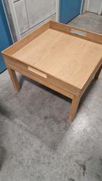 Eiken salontafel, Huis en Inrichting, Tafels | Salontafels, Ophalen, 50 tot 100 cm, 50 tot 100 cm, Zo goed als nieuw