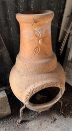 Tuinhaard vuurkorf terracotta op standaard, Ophalen of Verzenden, Gebruikt