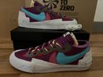 Nike blazer low sacai KAWS purple 47 US 12,5, Nieuw, Ophalen of Verzenden, Sneakers of Gympen, Nike