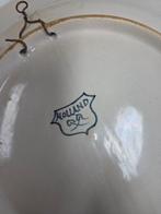 Delfts Blauw Bord antiek met Bloemmotief, Ophalen of Verzenden