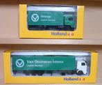 INTEXO LOGISTIC SERVICES  set  vrachtwagens  1/87  HO, Ophalen of Verzenden, Zo goed als nieuw, Overige typen, Overige merken