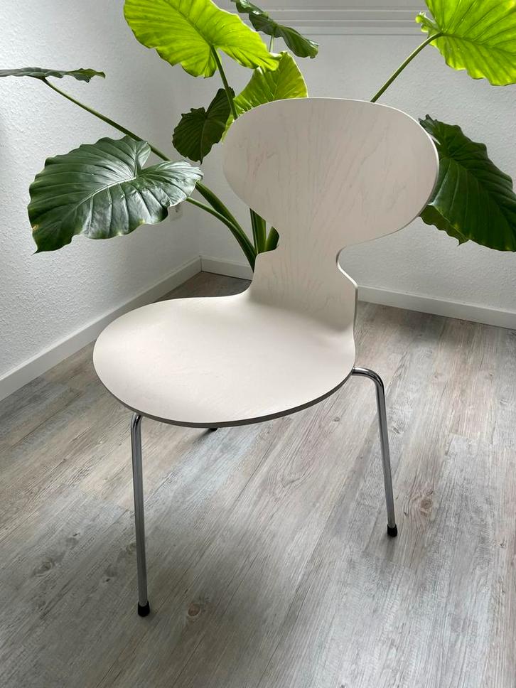 Fritz Hansen Jacobsen Ant Serie 7 Design Chair Stoel Danish, Huis en Inrichting, Stoelen, Eén, Wit, Ophalen