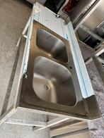 Rvs spoeltafel 2 bakken er in 160x60x92, Huis en Inrichting, Keuken | Keukenelementen, Minder dan 50 cm, Ophalen of Verzenden
