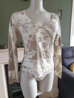 Luisa Cerano schitterende beige wit trui mt 40 M | truitje, Kleding | Dames, Maat 38/40 (M), Verzenden, Beige, Zo goed als nieuw