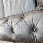 Chesterfield bank vintage black / zwart + GRATIS BEZORGD, Gebruikt, Chesterfield, Leer, Ophalen of Verzenden