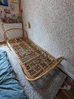 Prachtig vintage rotan bed | 200*90, 90 cm, Eenpersoons, Zo goed als nieuw, Ophalen