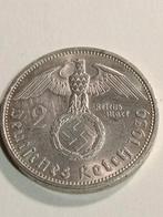 Twee reichsmark 1939 zilver, Postzegels en Munten, Munten | Europa | Niet-Euromunten, Ophalen of Verzenden, Duitsland, Zilver