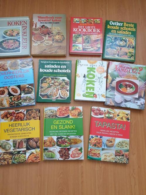 Kookboeken meer dan 40 stuks, Boeken, Kookboeken, Gelezen, Gezond koken, Vegetarisch, Ophalen