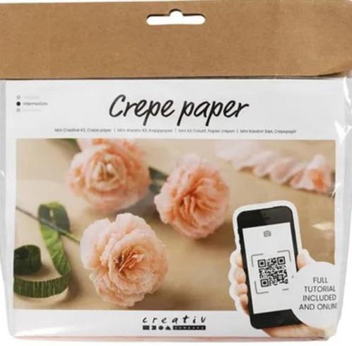 Mini hobbyset crêpepapier Anjers, Hobby en Vrije tijd, Knutselen, Nieuw, Materiaal, Ophalen of Verzenden
