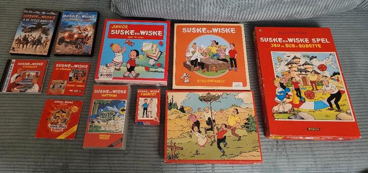 SUSKE & WISKE spellen, DVD, CD, VHS, puzzel en nog veel meer, Hobby en Vrije tijd, Gezelschapsspellen | Overige, Zo goed als nieuw