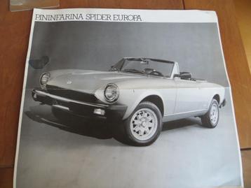 Meertalige folder Pininfarina Spider Europa 1982 beschikbaar voor biedingen