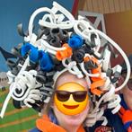 Gekke Foam Pruik - Carnaval, Maat 38/40 (M), Carnaval, Ophalen of Verzenden, Zo goed als nieuw