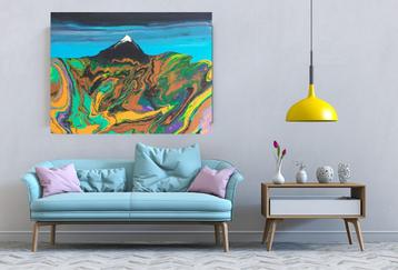 schilderijen kunst acrylverf canvas handmade uitverkoop  beschikbaar voor biedingen