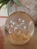 Presse papier glazen bol met luchtbellen, Antiek en Kunst, Ophalen of Verzenden