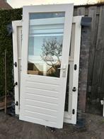 Achterdeur zonder kozijn incl isolatie glas en sluitwerk, Doe-het-zelf en Verbouw, Kozijnen en Schuifpuien, 75 tot 150 cm, Deurkozijn