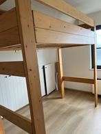 Stapelbed hout, Huis en Inrichting, Slaapkamer | Stapelbedden en Hoogslapers, 90 cm, Gebruikt, Stapelbed, 180 tot 200 cm