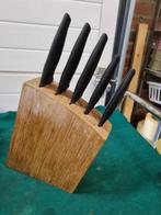 messen blok met vijf messen, Ophalen of Verzenden, 'T Olde Gre-j, Info@toldegrej.nl, Endepoelstraat 20f Didam