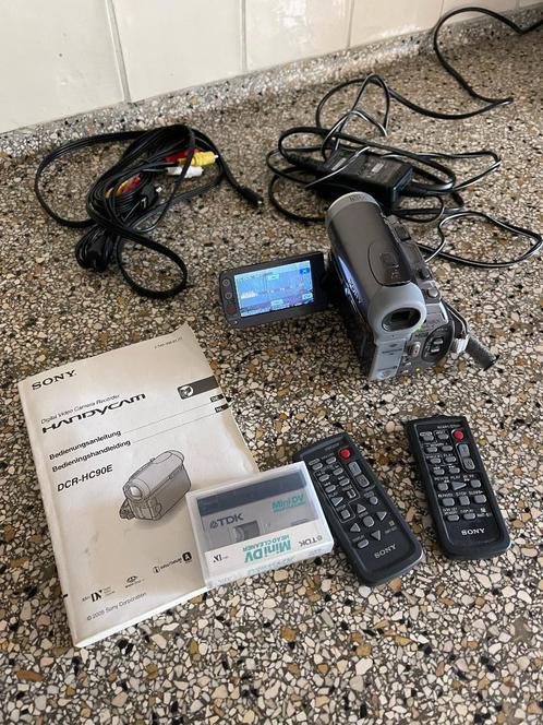 Sony DCR-HC90E Digitale MiniDV Video Camera (complete set), Audio, Tv en Foto, Videocamera's Digitaal, Gebruikt, Camera, Mini dv