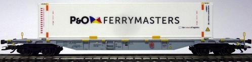 Marklin 47051-002 Containerwagen Sgns "P&O Ferry Masters", Hobby en Vrije tijd, Modeltreinen | H0, Nieuw, Wagon, Wisselstroom