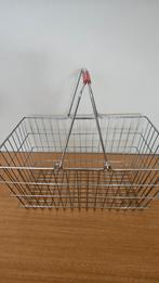 Vintage metalen mandje boodschappenmandje winkelmandje, Ophalen of Verzenden, Gebruikt, Overige materialen