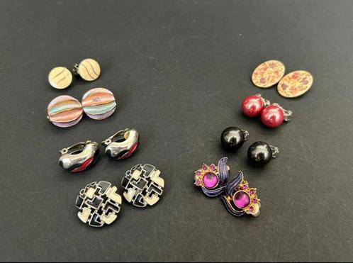 8 Paar Vintage Clip Oorbellen, Sieraden, Tassen en Uiterlijk, Oorbellen, Zo goed als nieuw, Overige materialen, Ophalen of Verzenden
