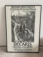Vintage Affiche Decaris Maison Descartes Amsterdam, Verzamelen, Posters, Ophalen