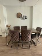 Eettafel met 5 stoelen, Ophalen of Verzenden, Zo goed als nieuw