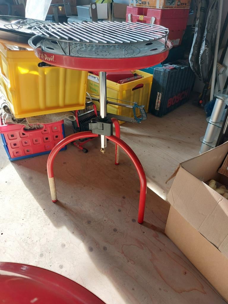 Skottelbraai Red Devil - Barbecue Grill, Tuin en Terras, Gasbarbecues, Gebruikt, Ophalen