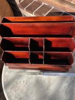 Antiek houten brievenhouder postbak, Ophalen of Verzenden