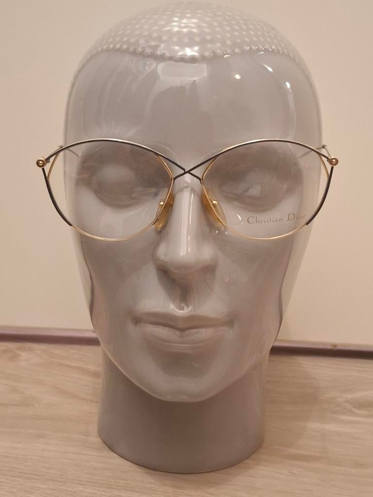 Christian Dior vintage bril montuur, Sieraden, Tassen en Uiterlijk, Zonnebrillen en Brillen | Dames, Blauw, Ophalen of Verzenden
