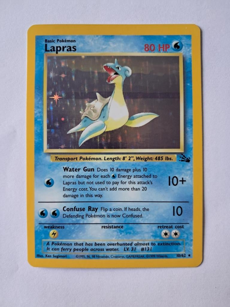 Lapras Fossil, Ophalen of Verzenden, Nieuw, Losse kaart, Foil