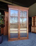 Oude Vitrinekast | Hoge Winkelkast | Toonkast teak #6316, Ophalen of Verzenden