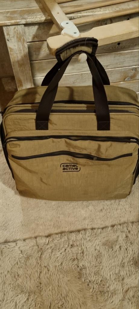 Camel Active trolley super handige handbagage roltas, Gebruikt, Bruin, 35 tot 55 cm, Wieltjes