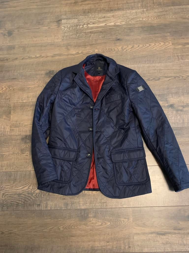 Hugo Boss jas blauw maat M, Kleding | Heren, Ophalen of Verzenden, Zo goed als nieuw, Maat 48/50 (M), Blauw