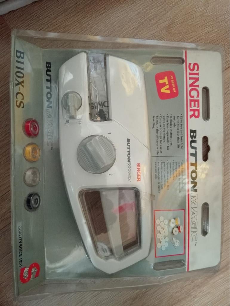 Singer Button Magic B110X-CS - Nieuw in verpakking, Ophalen of Verzenden, Nieuw, Toebehoren, Singer