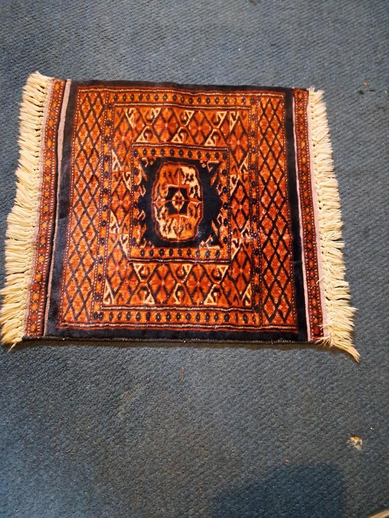 Decoratief tapijtje 55x47 cm - Oosters patroon, Huis en Inrichting, Gebruikt, Minder dan 50 cm, Bruin, Oosters