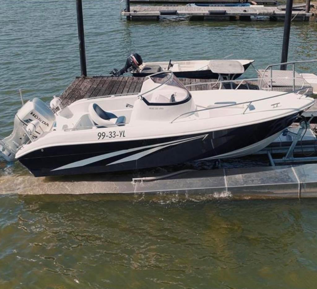 Prins 550 open inc honda 75pk 4 takt 2010 nieuwstaat!, Watersport en Boten, 10 tot 30 pk, Ophalen of Verzenden, Zo goed als nieuw