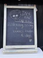 Krijtbord met houten lijst, Ophalen