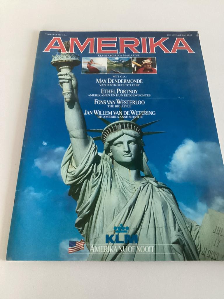 Amerika Magazine - KLM - Voorjaar 1987, Ophalen of Verzenden, Gelezen, Overige typen