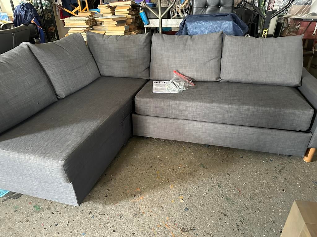 Hoekbank, Huis en Inrichting, Banken | Bankstellen, Ophalen, Zo goed als nieuw, Vierpersoons of meer, Stof