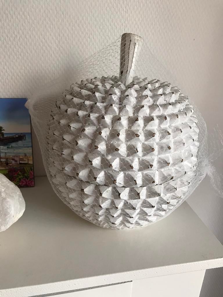 Nieuw hout Durian wit Bali woonaccessoire bakje, Mand, Nieuw, Ophalen of Verzenden, Overige vormen