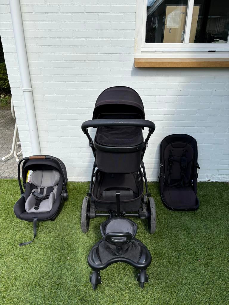 Joolz duo geo3 kinderwagen zwart, Kinderen en Baby's, Kinderwagens en Combinaties, Gebruikt, Combiwagen, Verstelbare duwstang