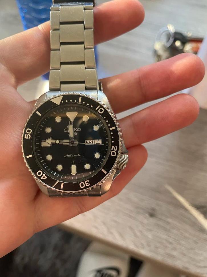 Seiko 5 Sports Automatisch Horloge, Sieraden, Tassen en Uiterlijk, Horloges | Heren, Zo goed als nieuw, Polshorloge, Seiko, Staal