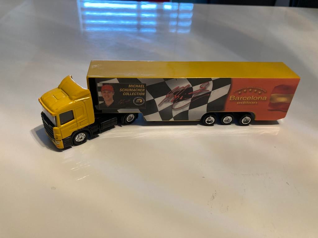 Michael schumacher truck barcelona edition 1/87, Ophalen of Verzenden, Nieuw, Formule 1