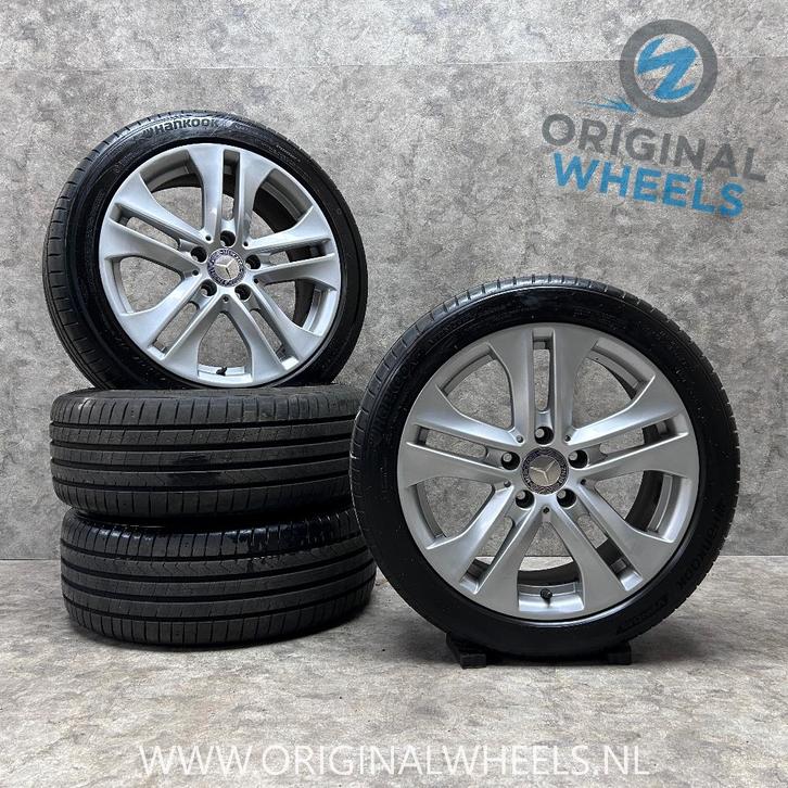 17 inch originele velgen + zomerbanden MB C klasse W204, Auto-onderdelen, Banden en Velgen, Banden en Velgen, Zomerbanden, 17 inch