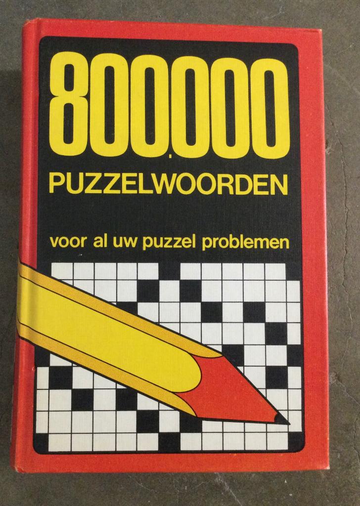 800000 Puzzelwoorden, Puzzelwoordenboek jaren 70 / 80, Hobby en Vrije tijd, Denksport en Puzzels, Ophalen of Verzenden, Meer dan 1500 stukjes