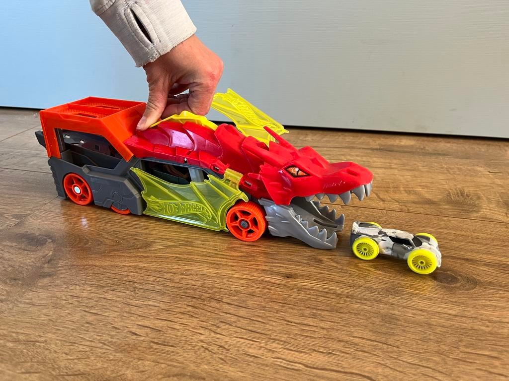 Hotwheels City Draken Transporter Launcher, Ophalen of Verzenden, Gebruikt