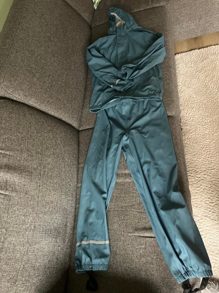 Name it Blauw regenpak voor kinderen - maat 134, Ophalen of Verzenden, Zo goed als nieuw, Regenpak, Kinderen