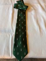 Grolsch Bierbrouwerij stropdas - Groen met bierflesjes, Ophalen of Verzenden, Zo goed als nieuw, Groen, Met patroon