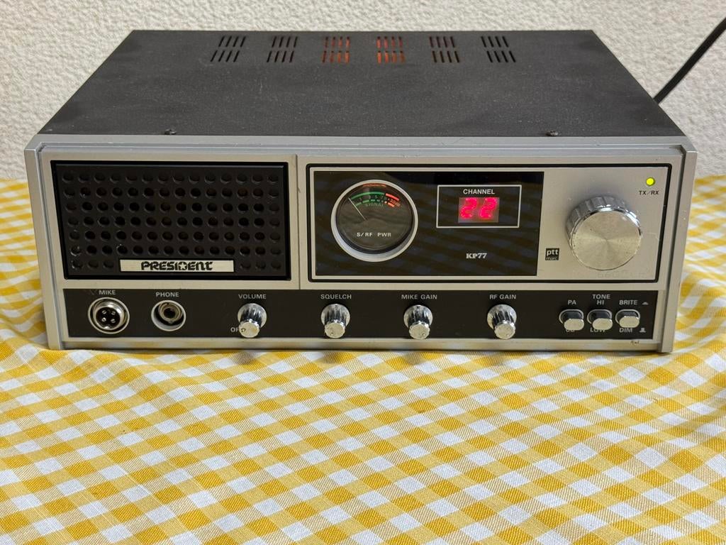 27 mc basis president kp77 22 ch pr incl vzk, Ophalen of Verzenden, Zender en Ontvanger
